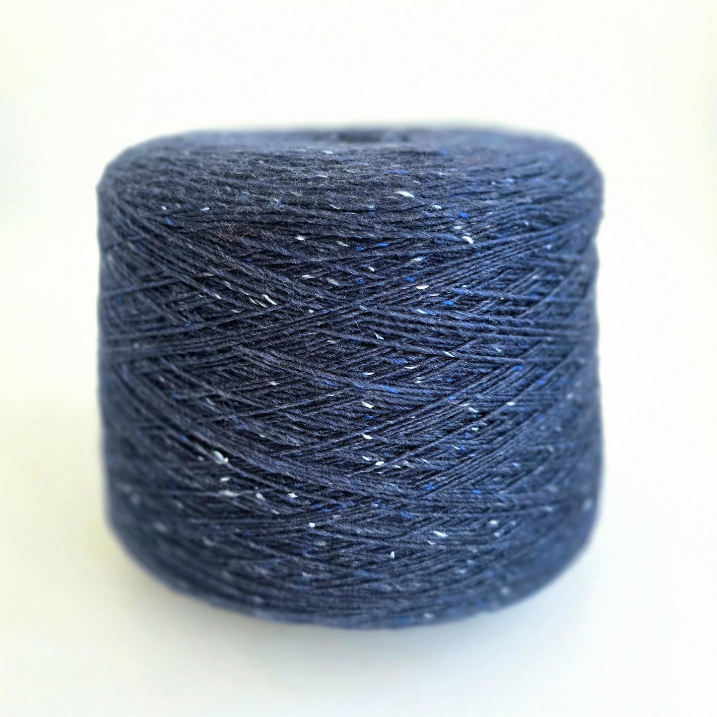 Navy Blue Tweed Yarn - 40/35/25 - Cotton/Nylon/Wool - 300m per 100g