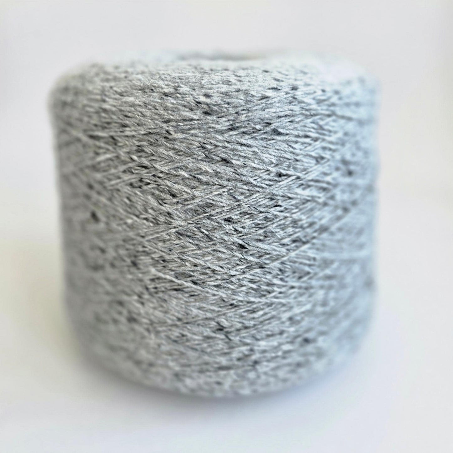 Light Grey Tweed Yarn - 40/35/25 - Cotton/Nylon/Wool - 300m per 100g