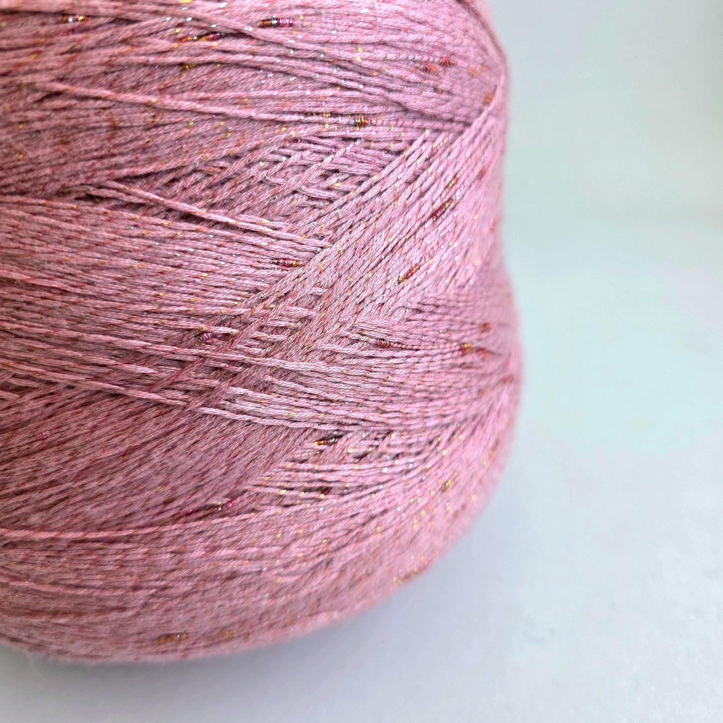 Rose Pink Yarn 60/35/5 Cashmere/Silk/Stellina - 6/48Nm - 800m per 100g