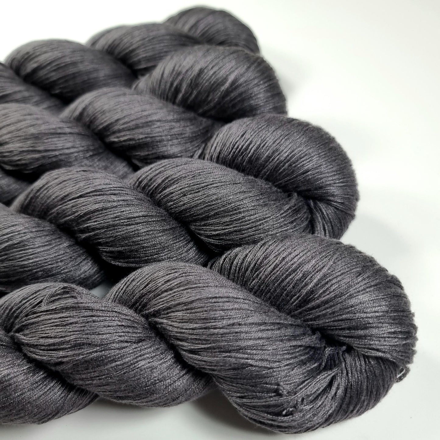 Cozy Mulberry - Steel Grey - Mulberry Silk & Cotton - Fingering Weight - 433m/100g