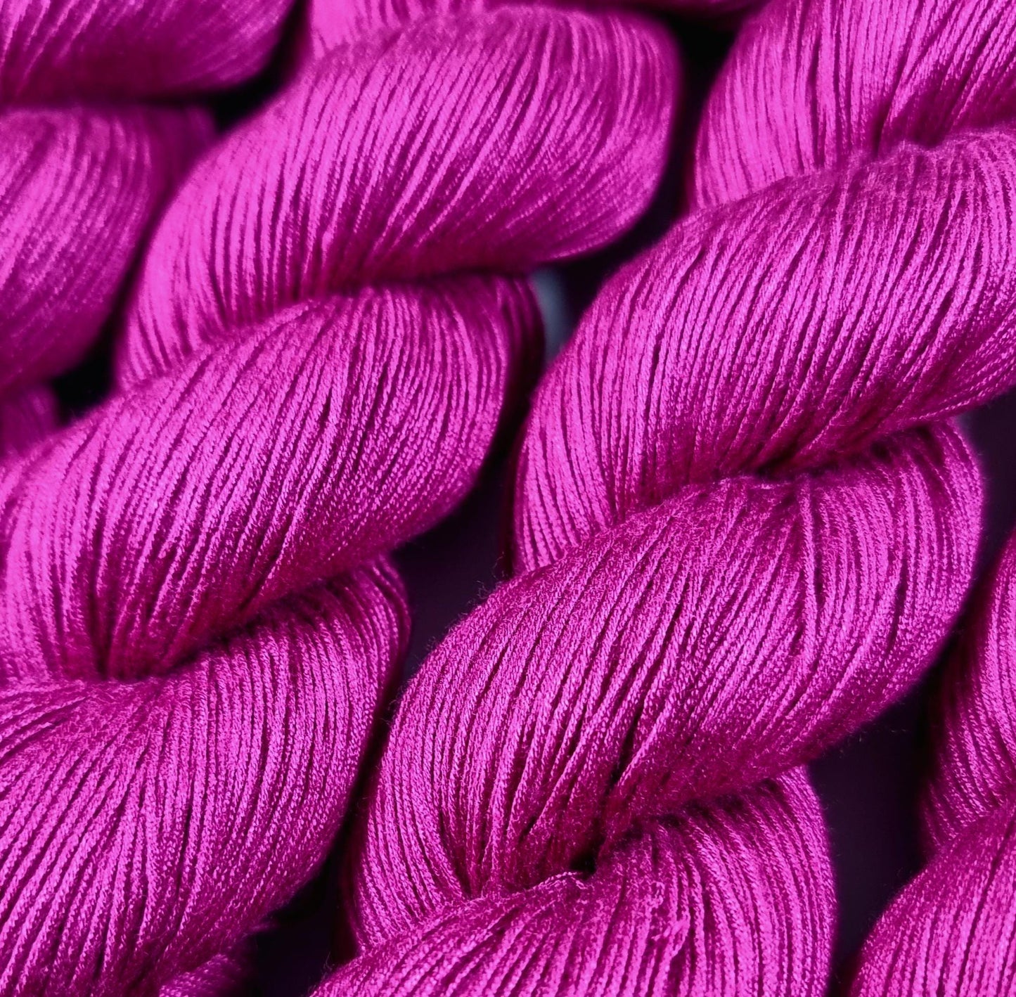 Cozy Mulberry - Magenta - Mulberry Silk & Cotton - Fingering Weight - 433m/100g