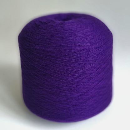 Lace Weight Cashmere Yarn - Royal Purple - Mink & Possum Blend, 800m/100g