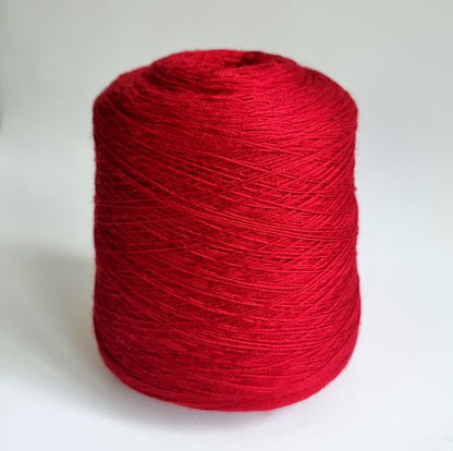 Red Low-Pill Cashmere Merino Fingering Yarn - 400m/100g Luxury Blend