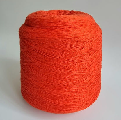Lace Weight Cashmere Yarn - Orange - Mink & Possum Blend, 800m/100g