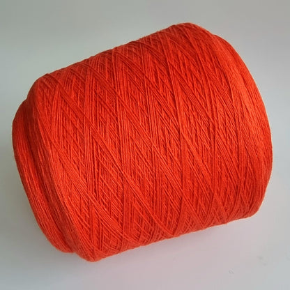 Lace Weight Cashmere Yarn - Orange - Mink & Possum Blend, 800m/100g