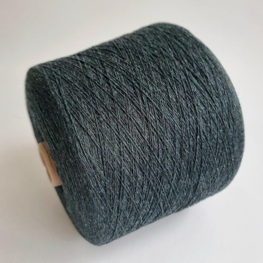 Soft Melange Cashmere Yarn with Anti-Pilling - 2/25Nm - 1250m per 100g - Forest Green Melange