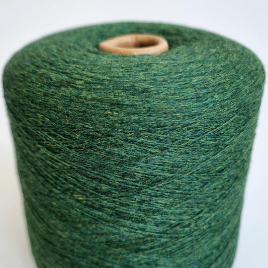 100% Cashmere Yarn - 2/26Nm - 1300m per 100g - Dark Lime Melange