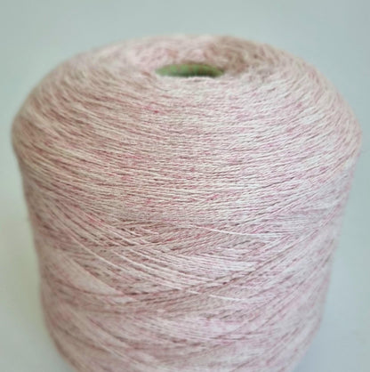100% Cashmere Yarn - 2/26Nm - 1300m per 100g - Light Pink Melange