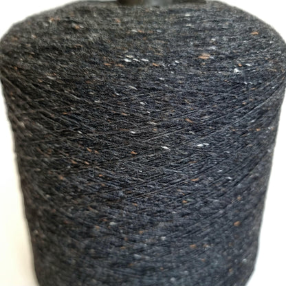 100% Cashmere Yarn - 2/26Nm - 1300m per 100g - Dark Grey Tweed