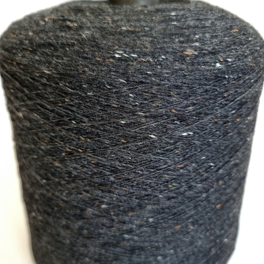 100% Cashmere Yarn - 2/26Nm - 1300m per 100g - Dark Grey Tweed