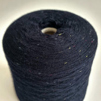 Loro Piana Italian 100% Cashmere Yarn - 2/26Nm - 1300m per 100g - Navy Blue Tweed