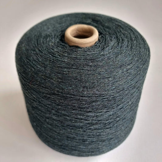 Soft Melange Cashmere Yarn with Anti-Pilling - 2/25Nm - 1250m per 100g - Forest Green Melange