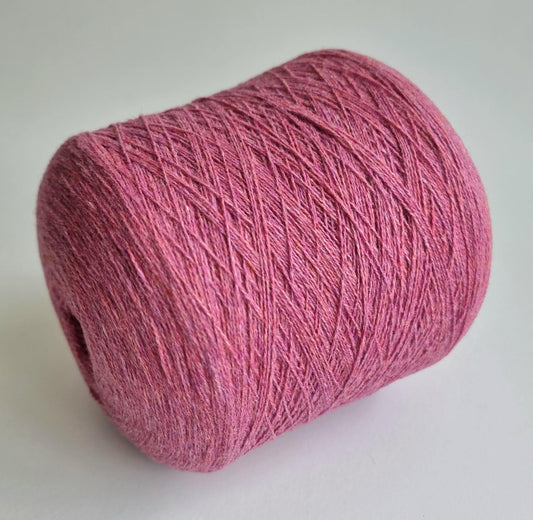 100% Cashmere Yarn - 2/16Nm - 800m per 100g - Rose Pink Melange