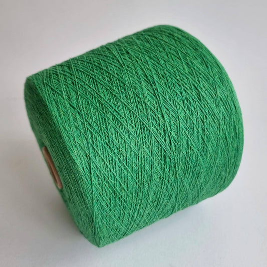 Soft Melange Cashmere Yarn with Anti-Pilling - 2/25Nm - 1250m per 100g - Green Yellow Melange
