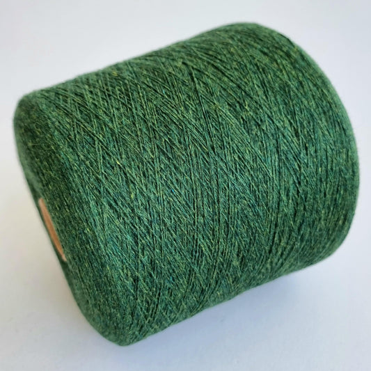 100% Cashmere Yarn - 2/26Nm - 1300m per 100g - Dark Lime Melange