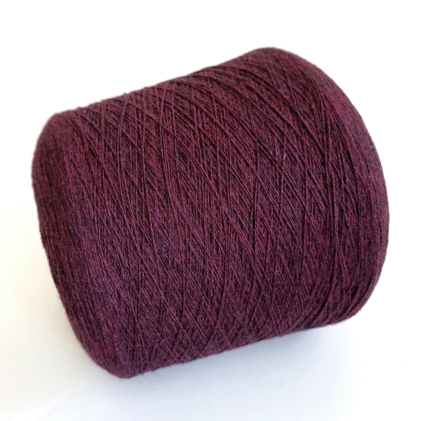 100% Cashmere Yarn - 2/26Nm - 1300m per 100g - Purple Wine Red Melange