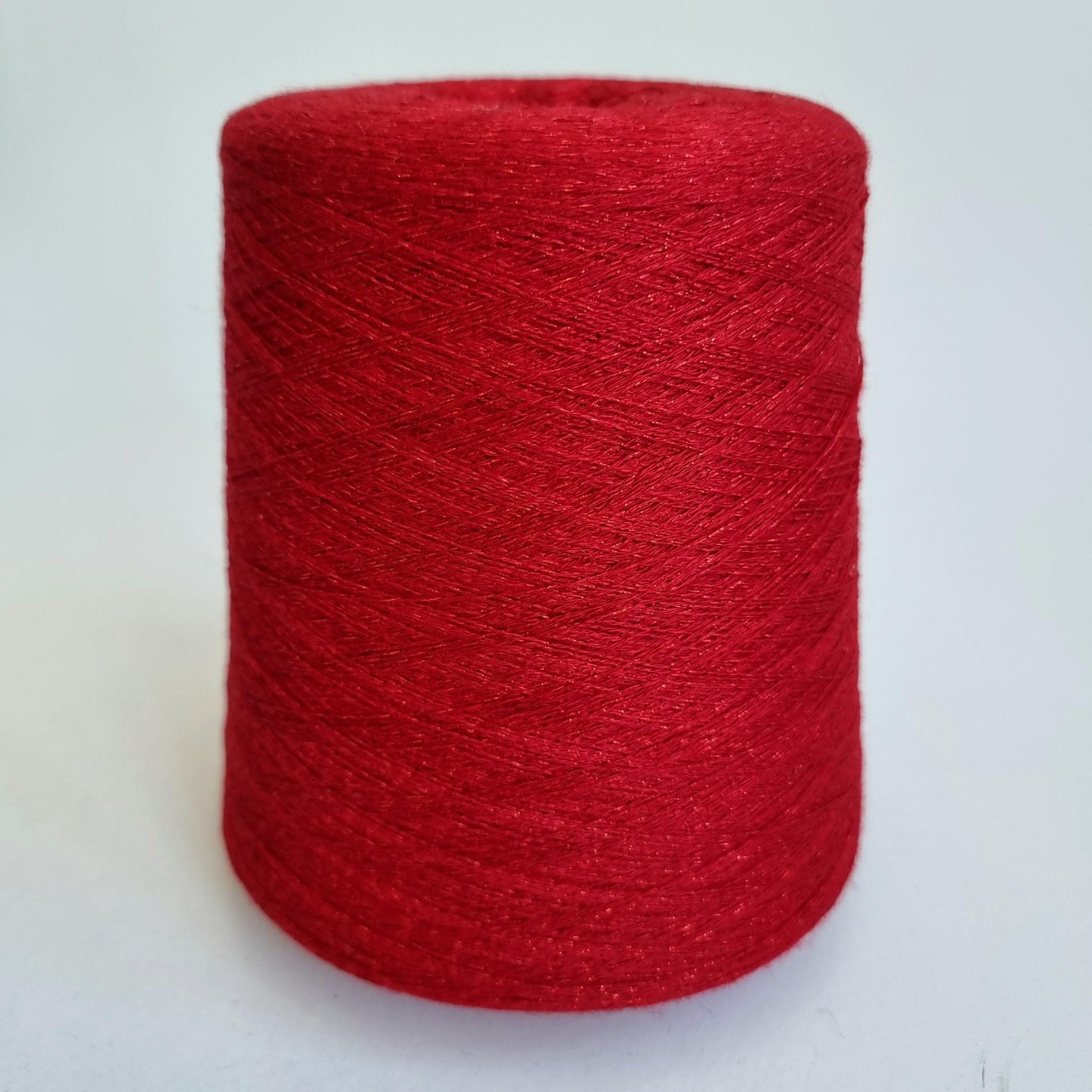 98% Cashmere with Stellina Yarn - 2/26Nm - 1300m per 100g - Red with Sparkles