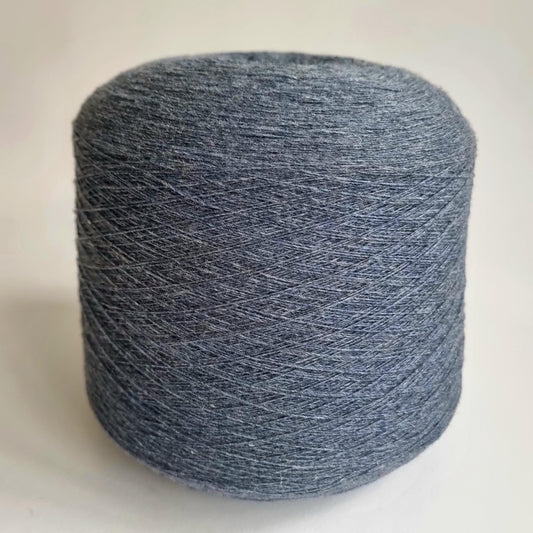 Loro Piana 100%  Italian Cashmere Yarn - 2/26Nm - 1300m per 100g - Blue Grey Melange