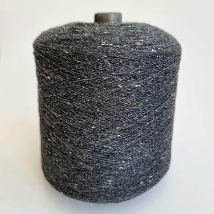 100% Cashmere Yarn - 2/26Nm - 1300m per 100g - Dark Grey Tweed