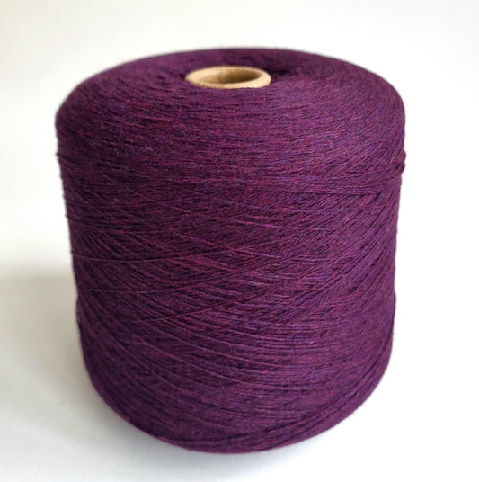 100% Cashmere Yarn - 2/26Nm - 1300m per 100g - Plum Purple Melange