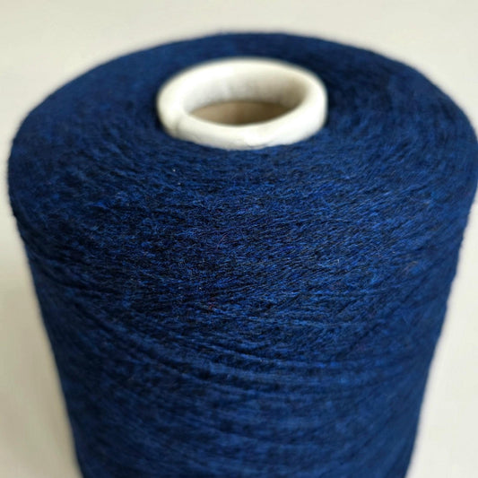 100% Cashmere Yarn - 2/26Nm - 1300m per 100g - Navy Blue Black Melange