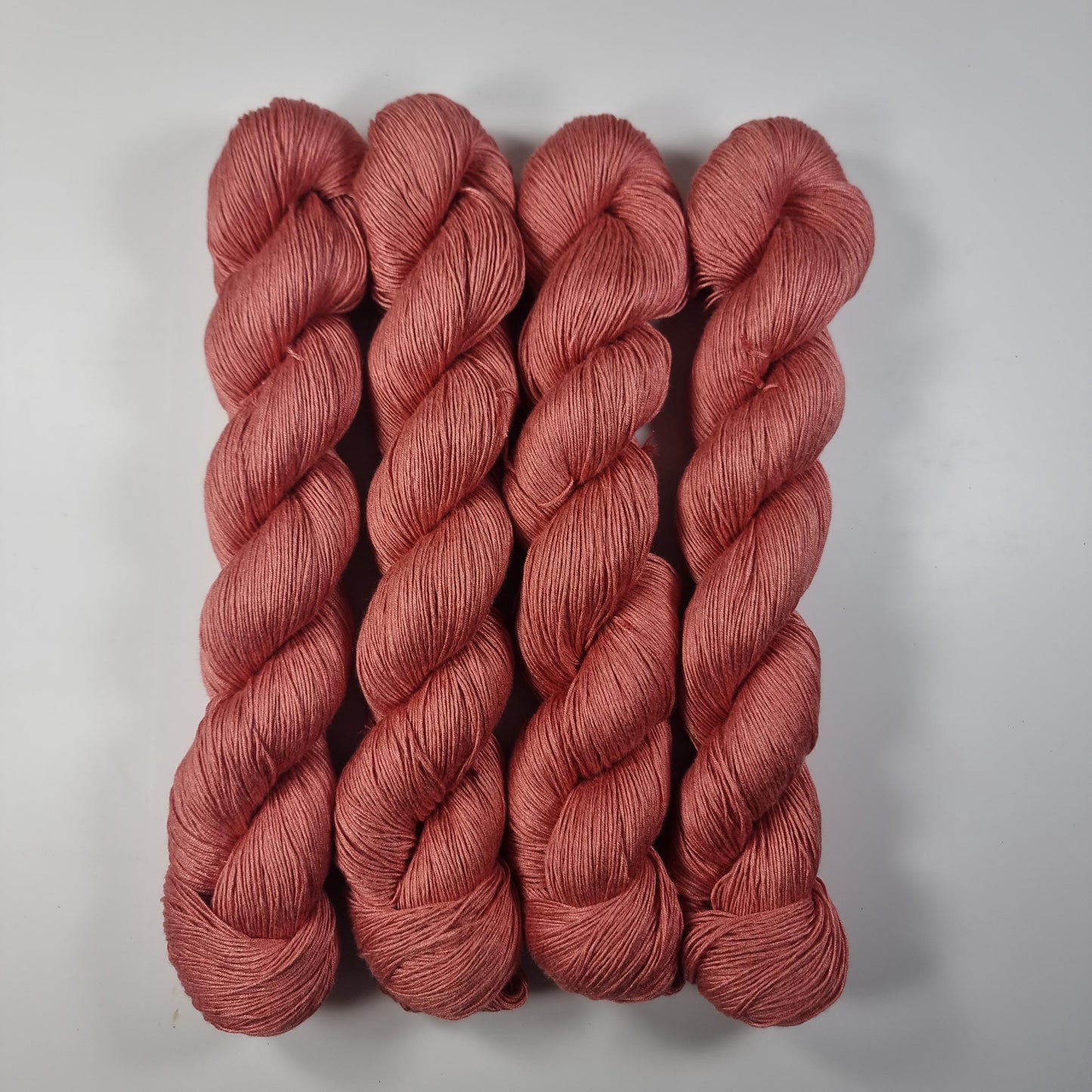 Cozy Mulberry - Dark Salmon - Mulberry Silk & Cotton - Fingering Weight - 433m/100g