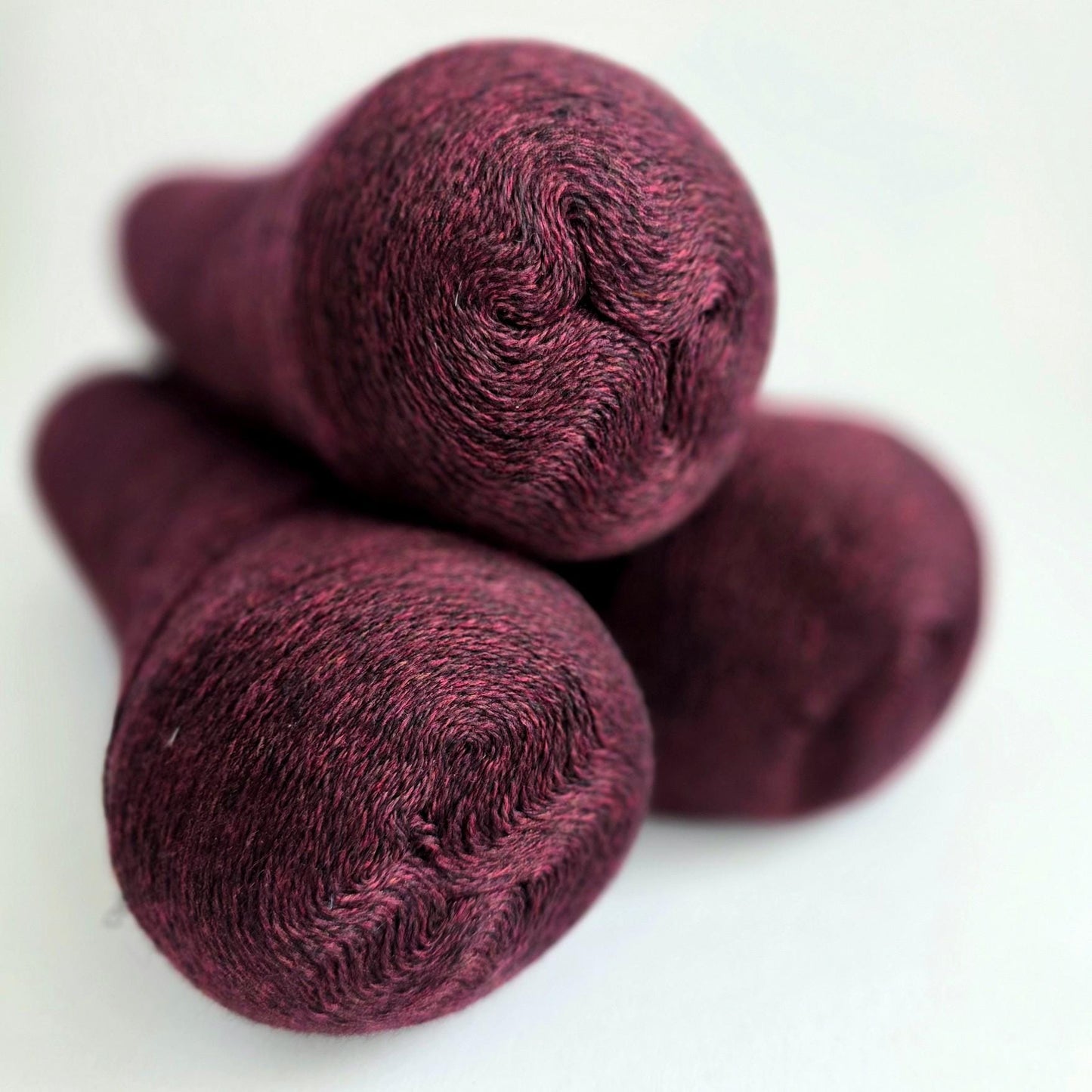 100% Cashmere Yarn - 2/26Nm - 1300m per 100g - Red Wine Melange