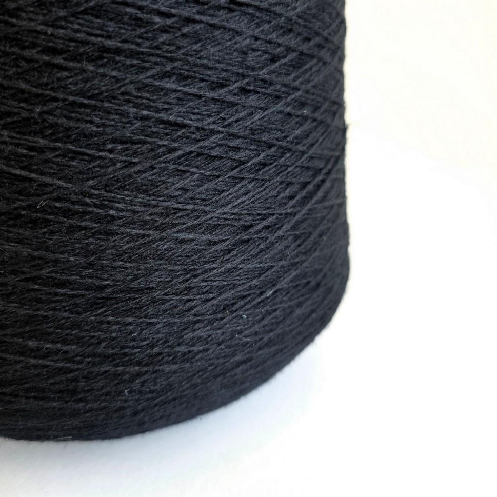 Loro Piana 100% Cashmere Yarn - 2/16Nm - 800m per 100g - Jet Black
