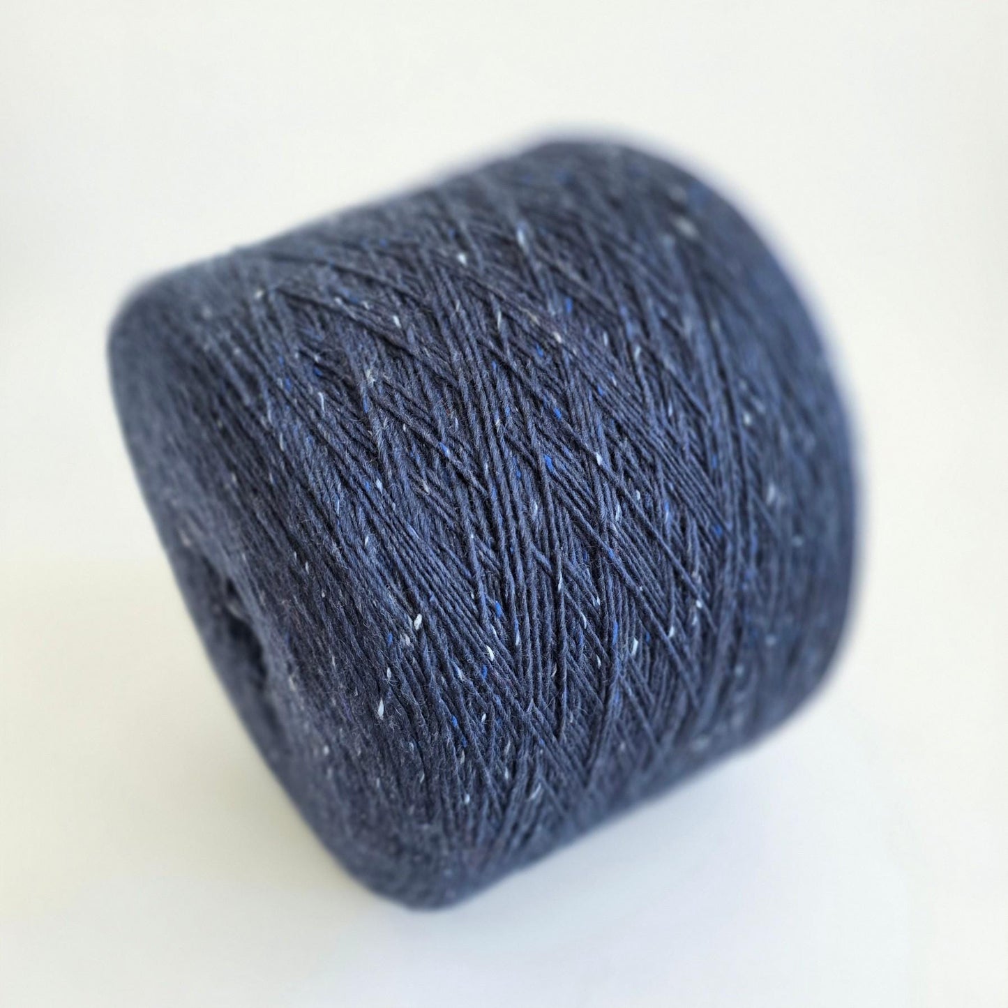 Navy Blue Tweed Yarn - 40/35/25 - Cotton/Nylon/Wool - 300m per 100g