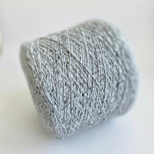 Light Grey Tweed Yarn - 40/35/25 - Cotton/Nylon/Wool - 300m per 100g