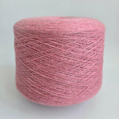 100% Mink Cashmere Yarn - 2/24Nm - 1200m per 100g - Pink Melange