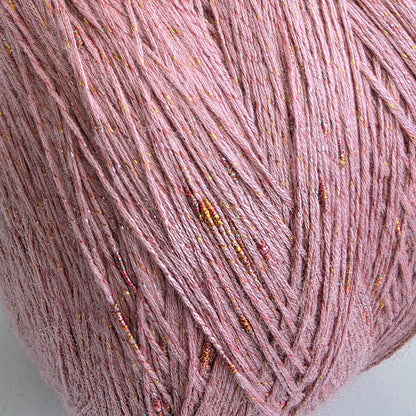 Rose Pink Yarn 60/35/5 Cashmere/Silk/Stellina  - 6/48Nm - 800m per 100g