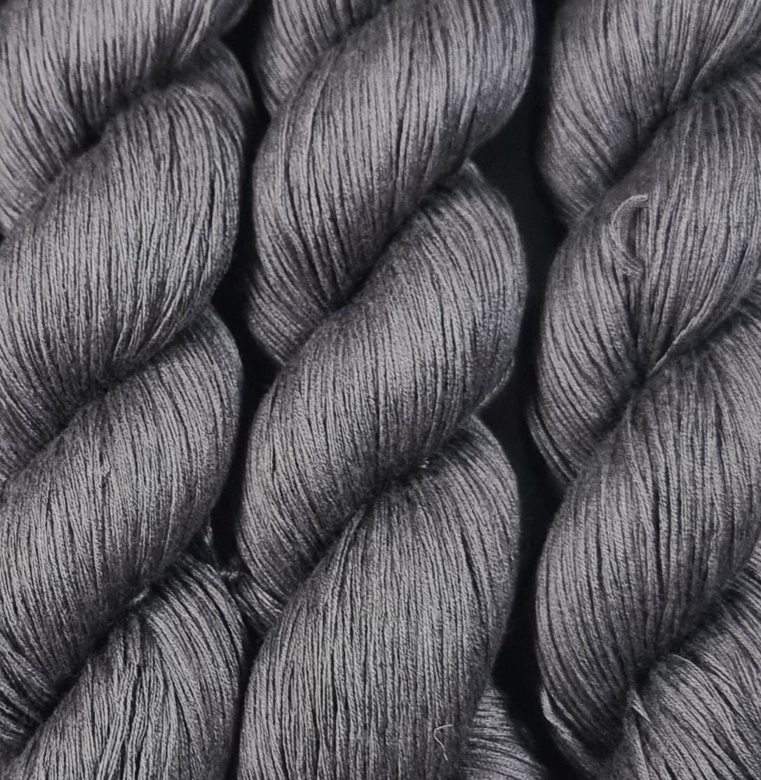 Cozy Mulberry - Steel Grey - Mulberry Silk & Cotton - Fingering Weight - 433m/100g