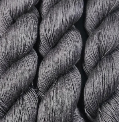 Cozy Mulberry - Steel Grey - Mulberry Silk & Cotton - Fingering Weight - 433m/100g