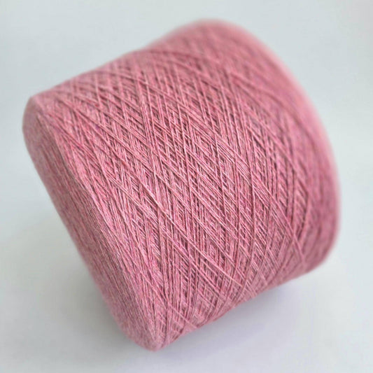 100% Mink Cashmere Yarn - 2/24Nm - 1200m per 100g - Pink Melange