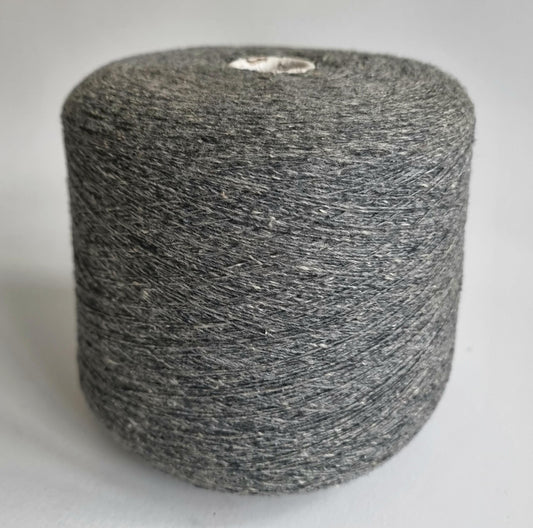 Loro Piana Italian 100% Cashmere Yarn - 2/16Nm - 800m per 100g - Grey Tweed