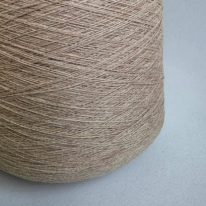Loro Piana Italian 100% Cashmere Yarn - 2/26Nm - 1300m per 100g - Light Khaki Melange