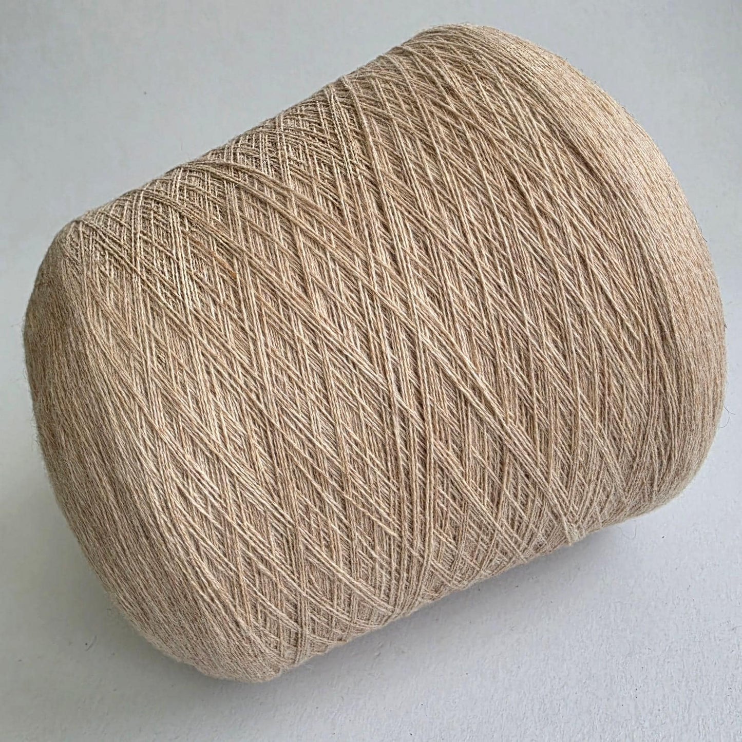 Loro Piana Italian 100% Cashmere Yarn - 2/26Nm - 1300m per 100g - Light Khaki Melange