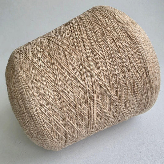 Loro Piana Italian 100% Cashmere Yarn - 2/26Nm - 1300m per 100g - Light Khaki Melange