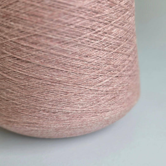 100% Cashmere Yarn - 2/26Nm - 1300m per 100g - Light Rose Pink Melange