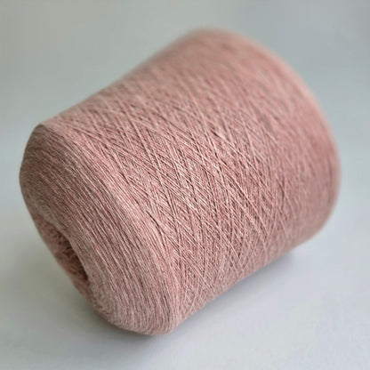 100% Cashmere Yarn - 2/26Nm - 1300m per 100g - Light Rose Pink Melange