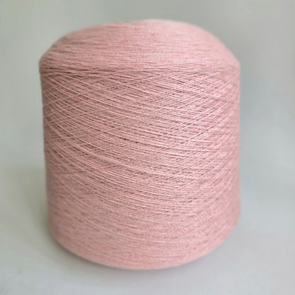 Loro Piana Italian 100% Cashmere Yarn - 2/27Nm - 1350m per 100g - Warm Light Pink - Detail Close-up