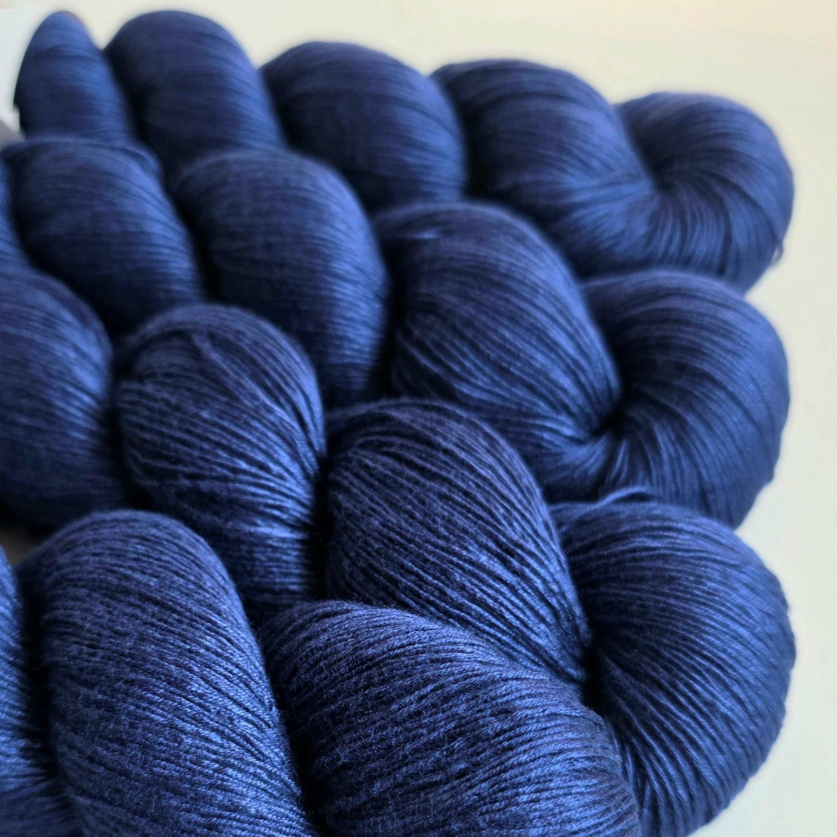 Cozy Mulberry - Blue - Mulberry Silk & Cotton - Fingering Weight - 433m/100g - Front View