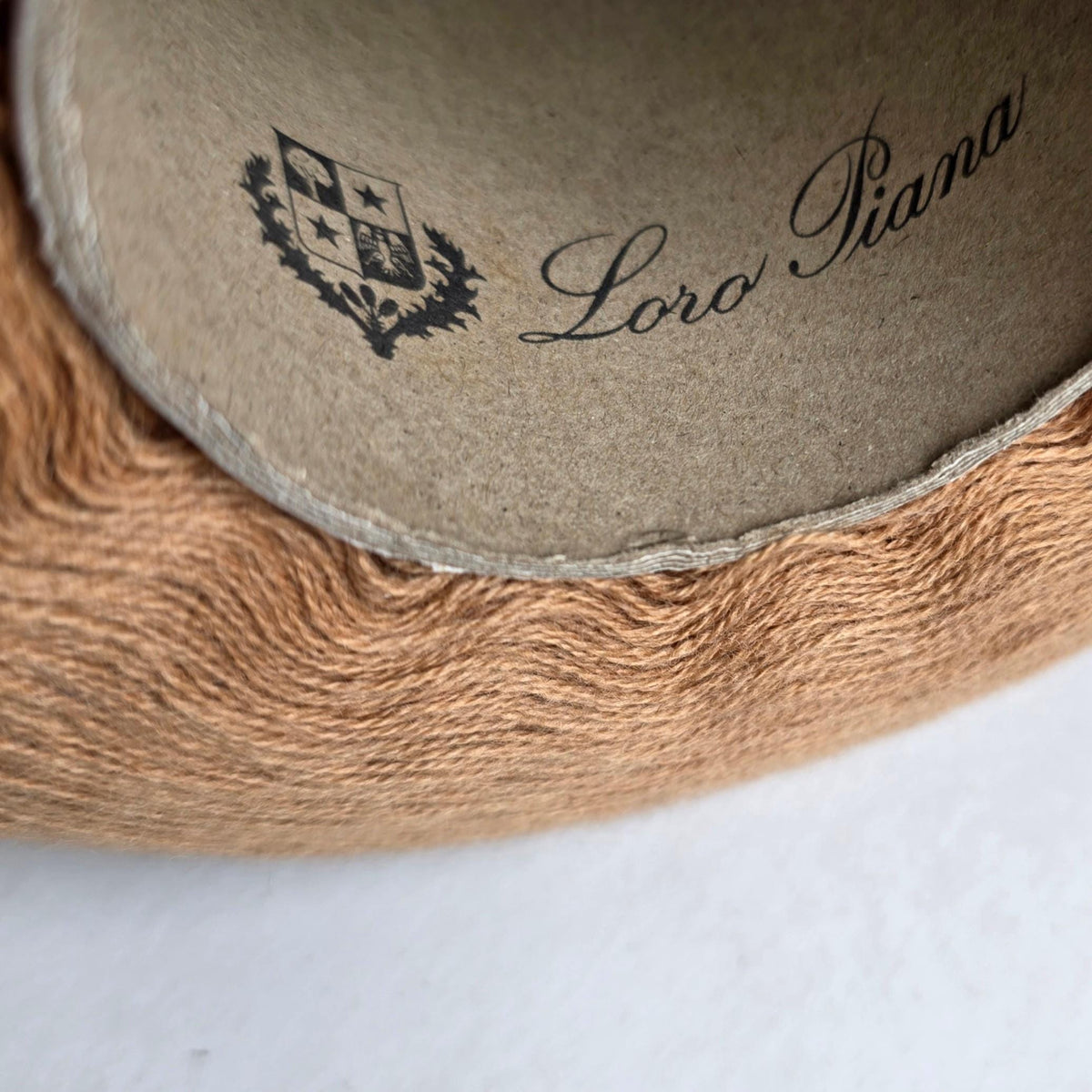 Loro Piana Italian 100% Cashmere Yarn - 2/26Nm - 1300m per 100g - Dark Camel - Angle 4