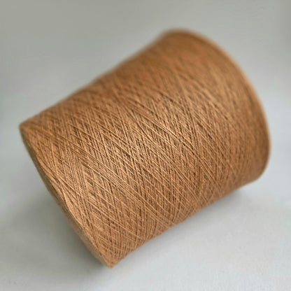 Loro Piana Italian 100% Cashmere Yarn - 2/26Nm - 1300m per 100g - Dark Camel - Detail Close-up