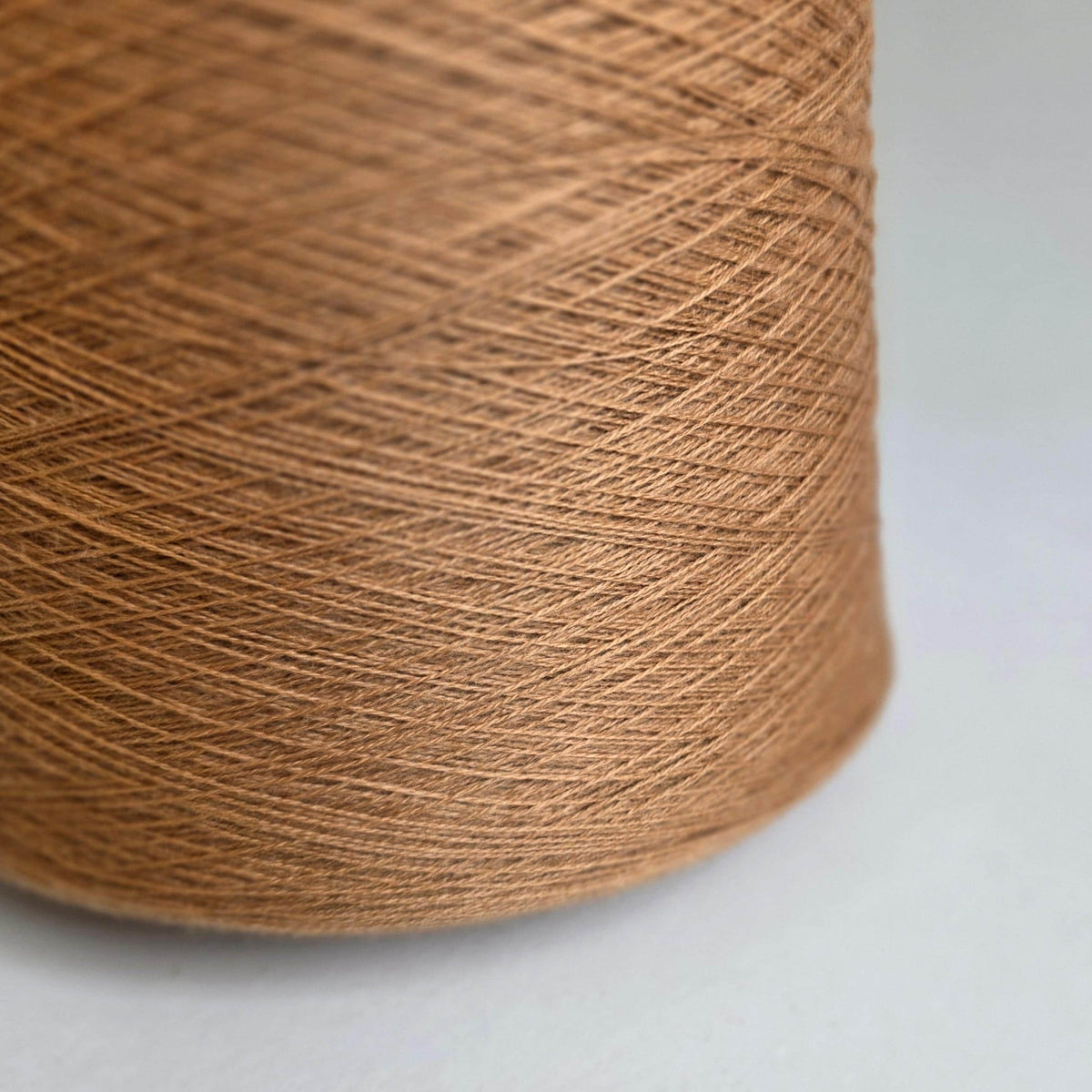 Loro Piana Italian 100% Cashmere Yarn - 2/26Nm - 1300m per 100g - Dark Camel - Front View