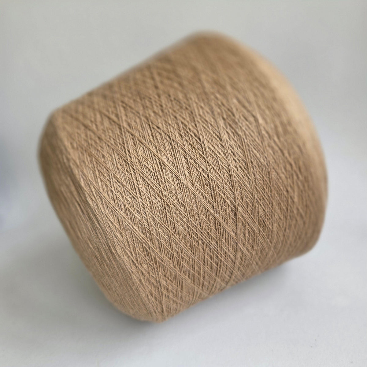 Loro Piana Italian 100% Cashmere Yarn - 2/26Nm - 1300m per 100g - Tan - Detail Close-up