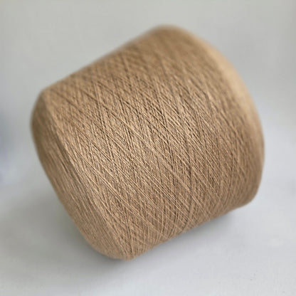 Loro Piana Italian 100% Cashmere Yarn - 2/26Nm - 1300m per 100g - Tan - Detail Close-up