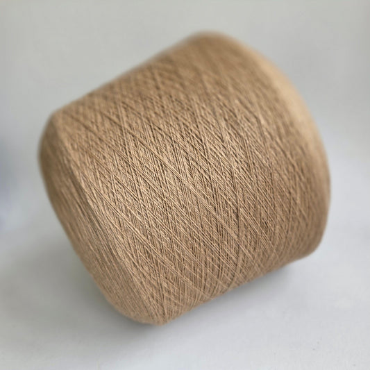 Loro Piana Italian 100% Cashmere Yarn - 2/26Nm - 1300m per 100g - Tan - Detail Close-up