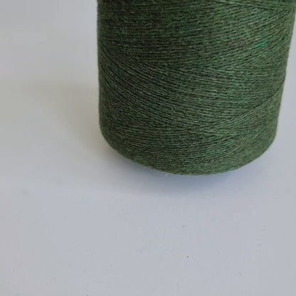 100% Cashmere Yarn - 2/26Nm - 1300m per 100g - Army Green Melange